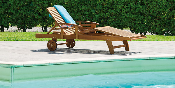 Lettino prendisole in legno di acacia SIVIGLIA Lettino prendisole in legno di acacia SIVIGLIA