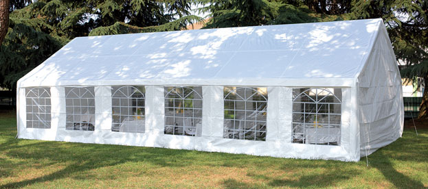 Gazebo da giardino in ferro PARTY 12 x 6 m