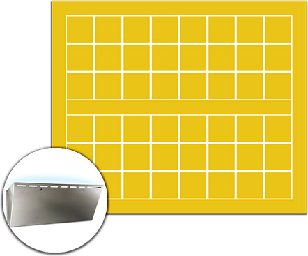Pannello collato giallo di ricambio per trappola GERLA 215
