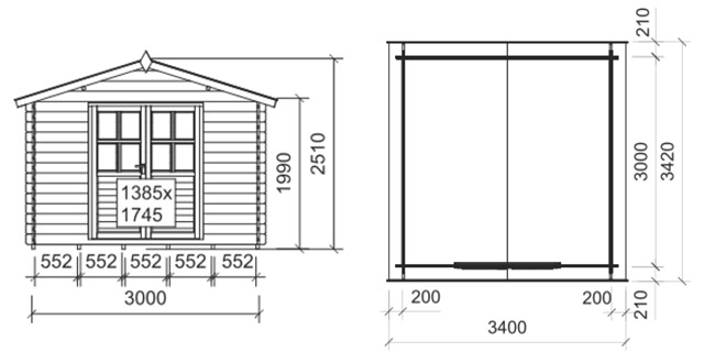 Dimensioni casetta top A