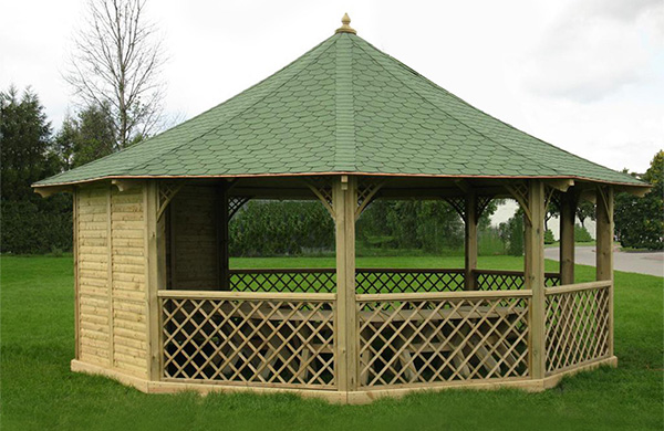 gazebo in legno da giardino