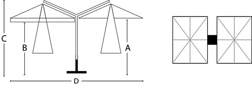 Schema ombrellone Made in Italy