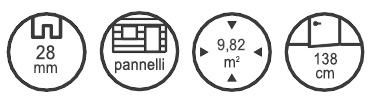 dimensione casetta in legno Francesco