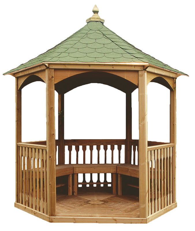 gazebo in legno da giardino 