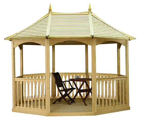 gazebo in legno da giardino