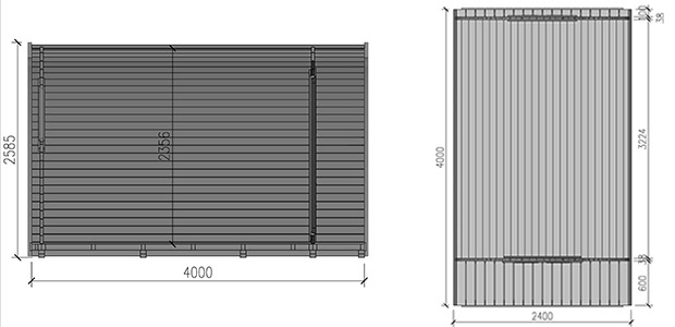 dimensioni casetta in legno