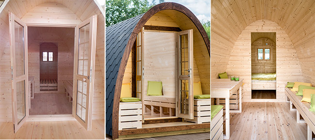 casetta igloo da giardino in legno