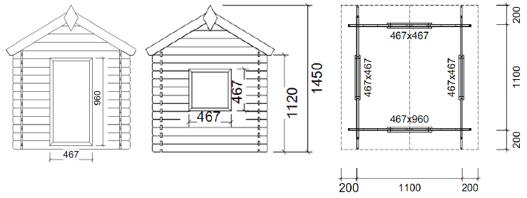 Casetta BIMBI in legno