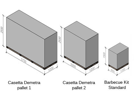 casetta in legno Demetra con barbecue e sauna