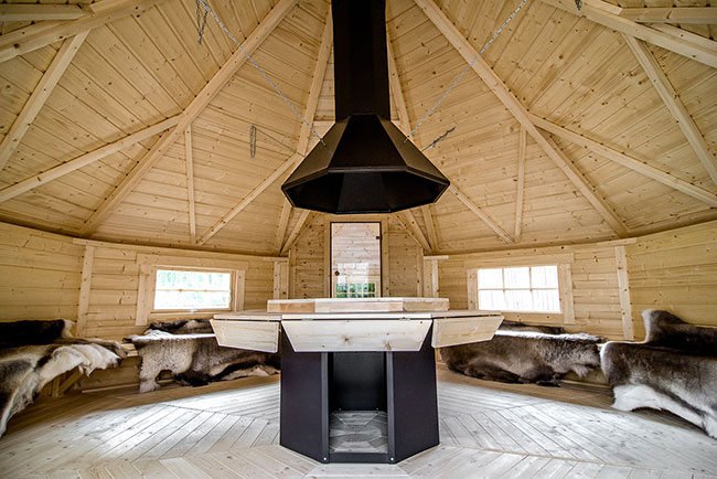 Casetta in legno Dione con barbecue e sauna