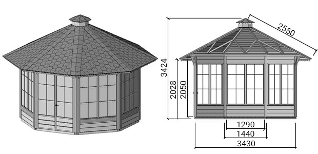 dimensioni casetta da giardino in legno febe