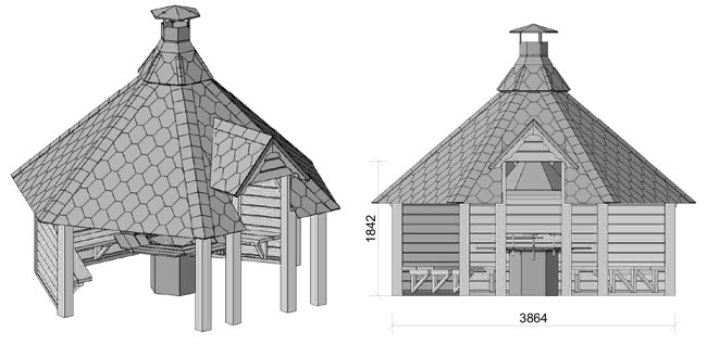 dimensioni casetta in legno Meti