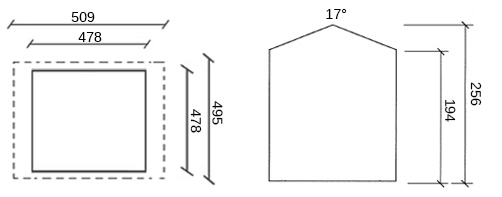 dimensioni casetta legno 