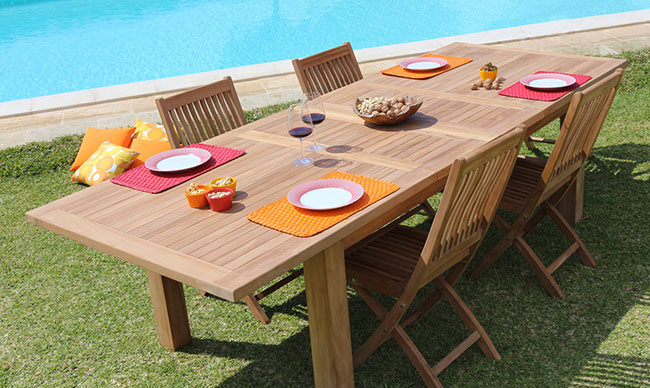 Set pranzo da giardino in legno di teak by Regarden