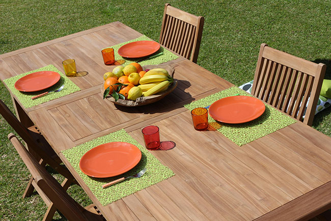 Set pranzo in legno di teak by Regarden