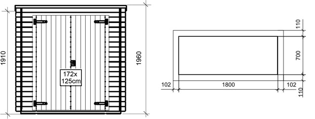 Dimensioni casetta kerti