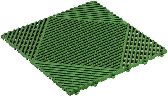 Piastrella in pvc ad incastro drenante 400x400 mm (prezzo al mq ... Pavimento plastica giardino