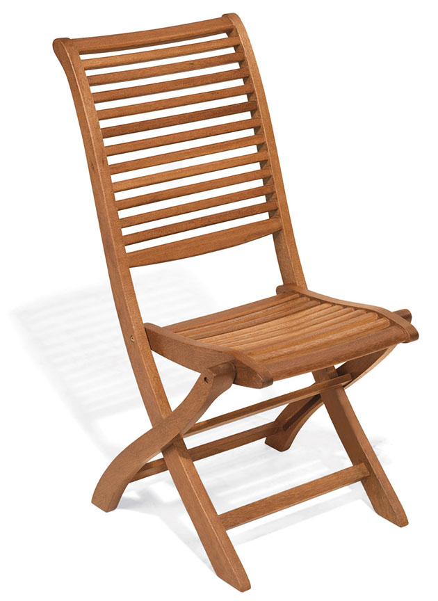 Sedia e poltrona pieghevole in legno di keruing MIMOSA