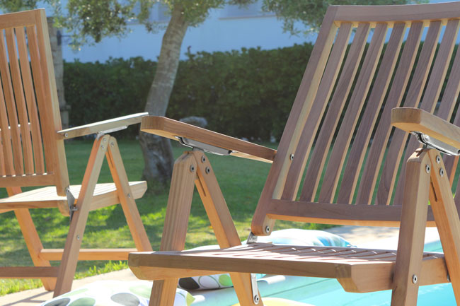 Seduta NAOMI in legno di teak