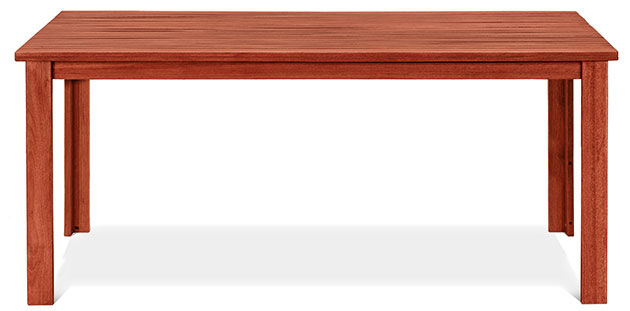 Tavolo in legno di keruing NARCISO rettangolare