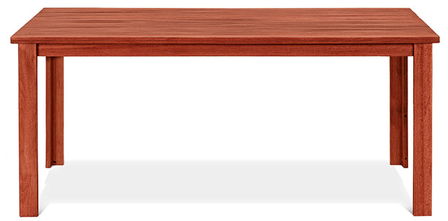 Tavolo in legno di keruing NARCISO rettangolare