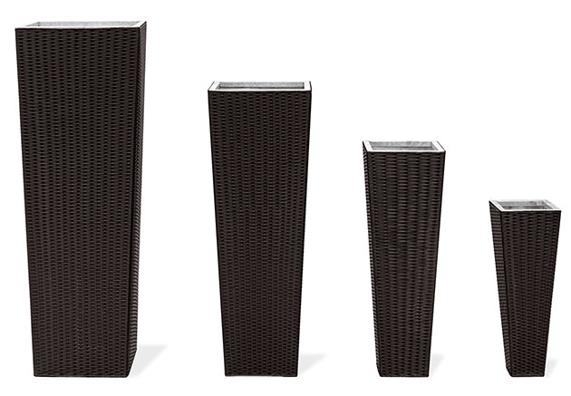 Portavasi in wicker varie misure