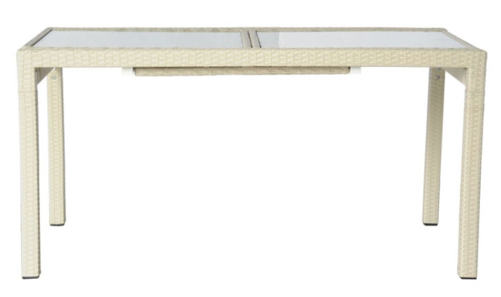 Tavolo rettangolare in wicker ROYAL allungabile 150/200