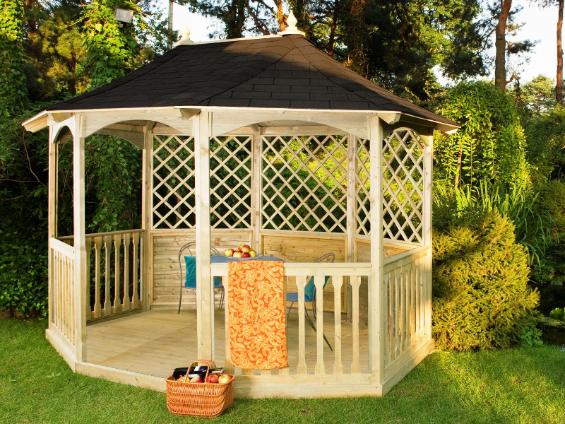 gazebo in legno