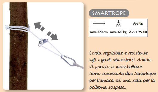Corda per amache regolabile Microrope