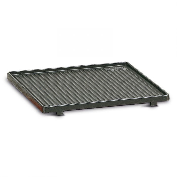 Piastre in ghisa rigate per barbecue