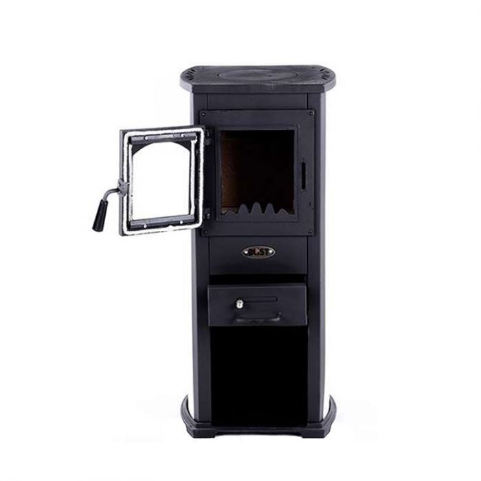 Stufa A Legna EKONOMIK LUX 7kW Beige Acciaio - Riscaldamento Ambienti Casa, Calore Efficiente - Foto 11