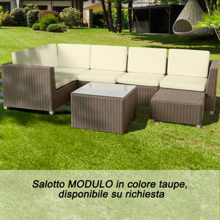 Outsunny Set Mobili da Giardino in Rattan 3 Pezzi, Salotto da Giardino