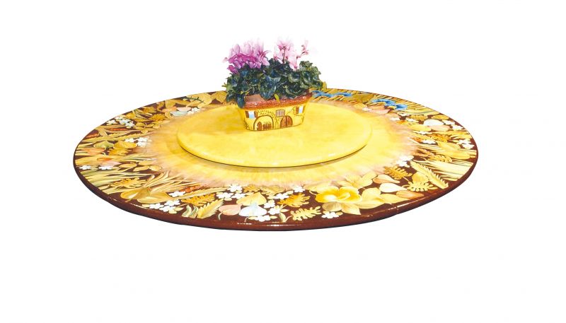 Piatto Girevole Rotondo Per Bonsai E Torte 20 Cm | Rotella A 360° In Plastica Per Hobby Creativi E Cucina - 5