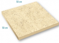 Lastra pavimentazione da esterno piscina in pietra ricostruita - Dimensioni: 50 × 50 x 3,50 cm - Florence PIERRA - Prezzo al Mq